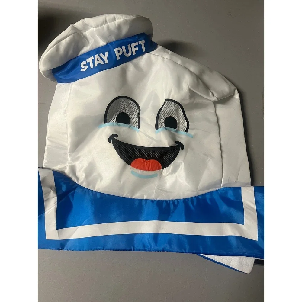 Ghostbusters Stay Puft Marshmallow Man Inflatable Costume Kids Standard Size 10